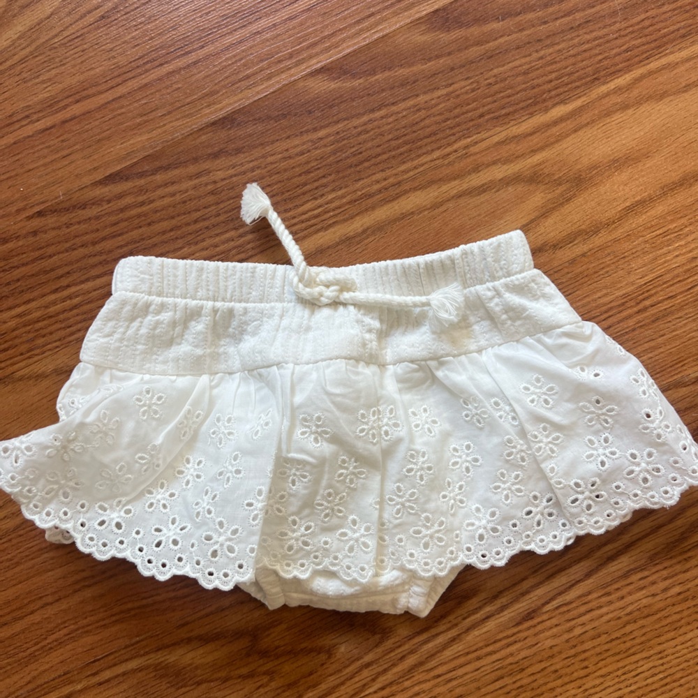 White eyelet bloomers